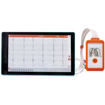 Electrocardiographe ECG Cardioline Touchecg HD+ Bluetooth (12 pistes) pour Android avec tablette 10"