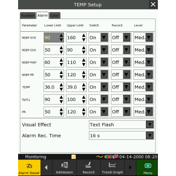 Moniteur patient multiparamétrique Edan IM3 avec écran tactile (PNI, SpO2, avec ou sans Temp.)