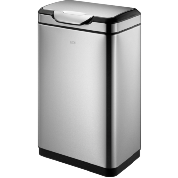 Poubelle rectangulaire en inox - 30 Litres