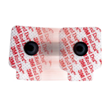 Electrodes ECG rectangulaires à pression 2660-5 Adhésif - connecteur en carbone (lot de 1000)