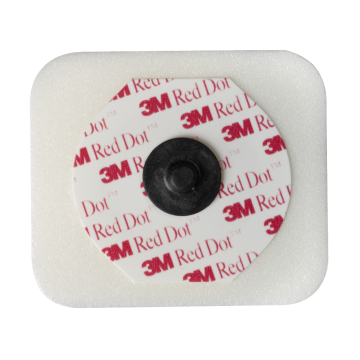 Electrodes ECG carrées à pression Red Dot 2560 & 2570 3M - connecteur en inox ou carbone (lot de 1000)