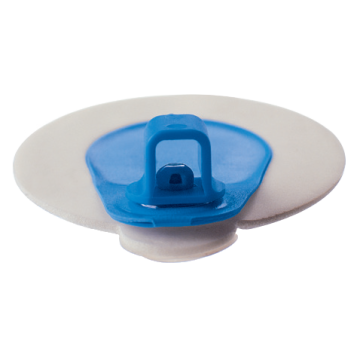 Electrodes ECG rondes à pontet Blue Sensor M-00-A/50 Ambu - connecteur excentré en laiton (lot de 1000)